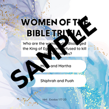 Load image into Gallery viewer, Women of the Bible Trivia Graphics