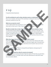 Load image into Gallery viewer, Sharing Stories of God's Everyday Faithfulness Workshop