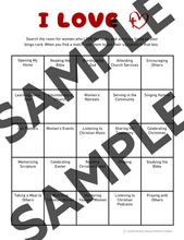 Load image into Gallery viewer, I LOVE Bingo Game PDF (What do your women love?)