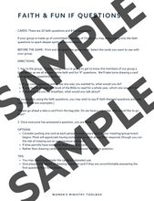 Load image into Gallery viewer, Faith & Fun IF Icebreaker Questions