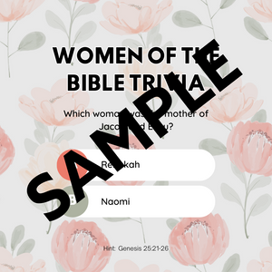 Women of the Bible Trivia Graphics