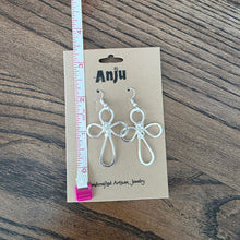 Load image into Gallery viewer, Anju Cross Earrings (Silver)
