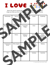 Load image into Gallery viewer, I LOVE Bingo Game PDF (What do your women love?)
