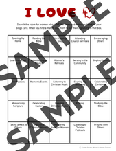 Load image into Gallery viewer, I LOVE Bingo Game PDF (What do your women love?)
